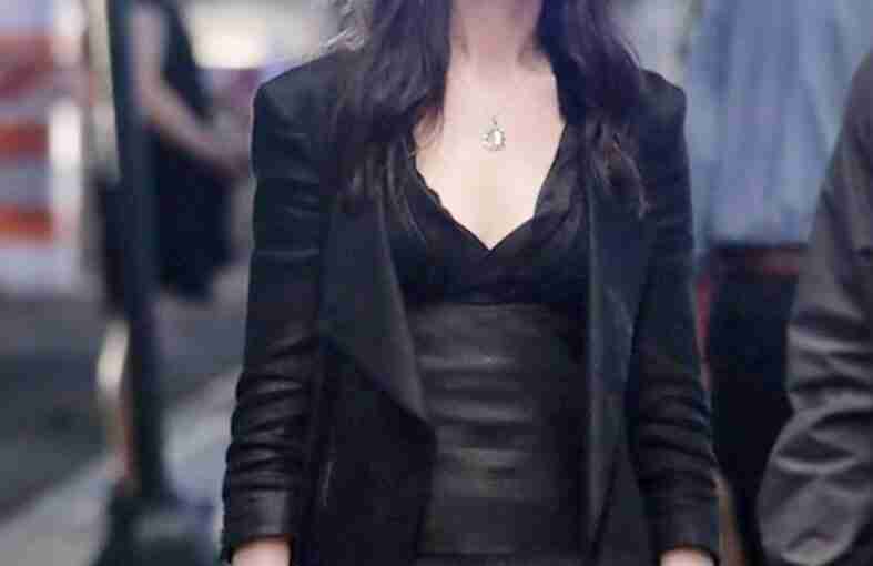 TV Series WeCrashed 2022 Anne Hathaway Black Leather Jacket