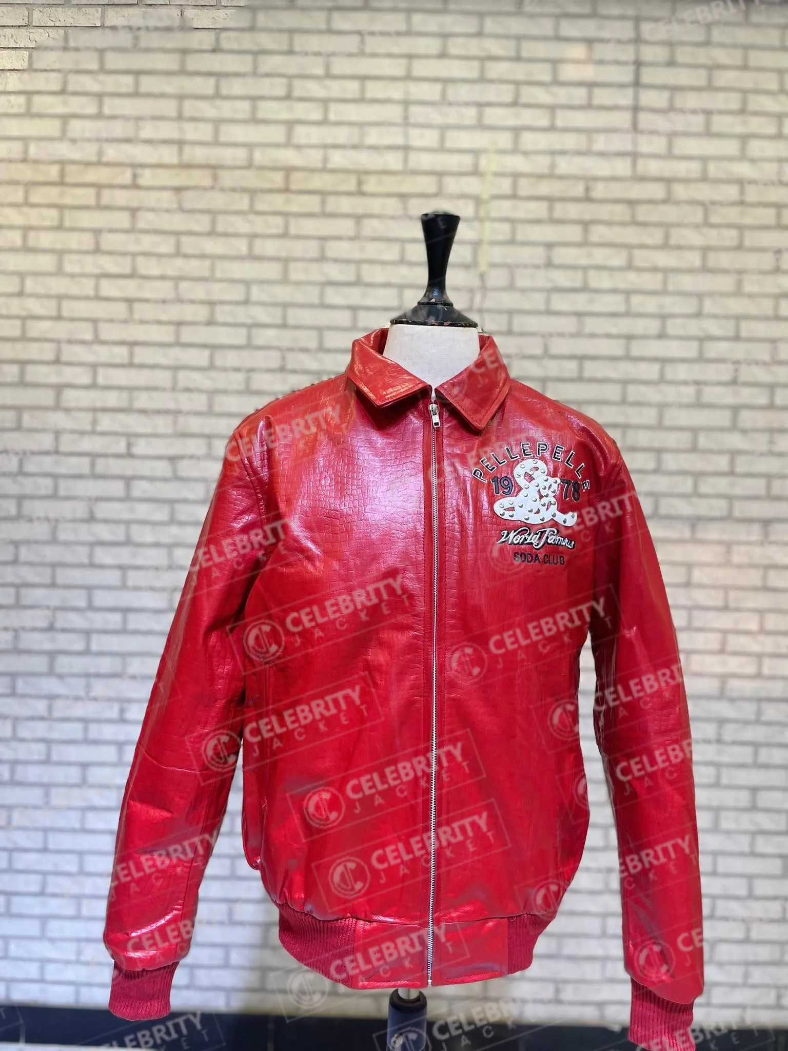 Pelle Pelle 1978 Soda Club Red Leather Jacket