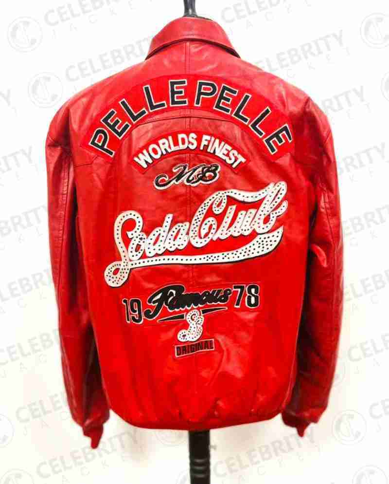 Pelle Soda Club red jacket - back view