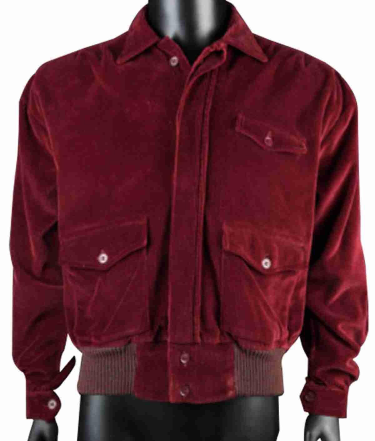 Front of the red corduroy jacket from The Shining movie