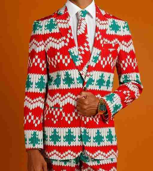 The Red Ryder Knit Print Christmas Suit