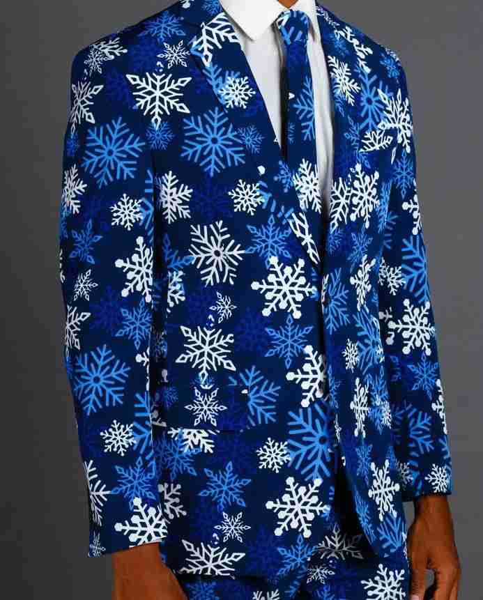 The Young Frosty Snowflake Ugly Christmas Suit