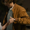 House of gucci Adam Driver brown jacket2