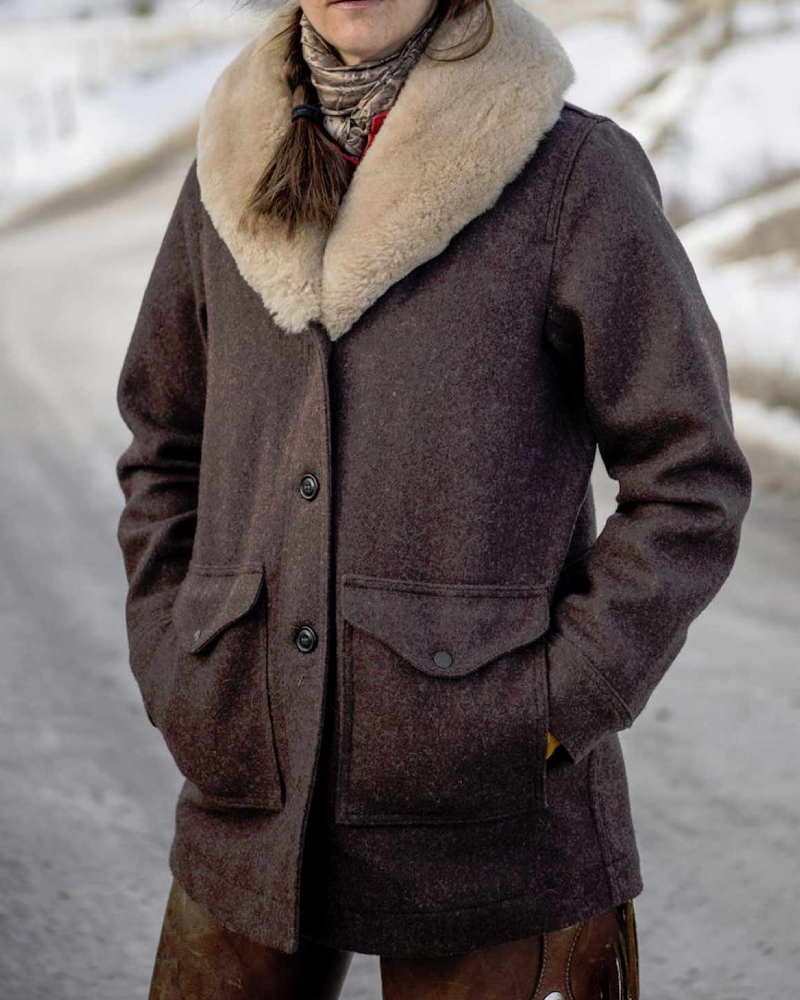 Beth Dutton Yellowstone Fur Shawl Collar Coat