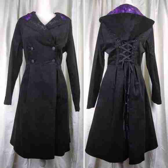 The Nightmare Before Christmas Black Trench Coat