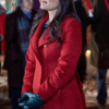 You me and the christmas tree Danica McKellar red coat 2