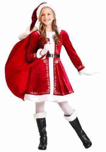 Girl’s Santa Dress Costume