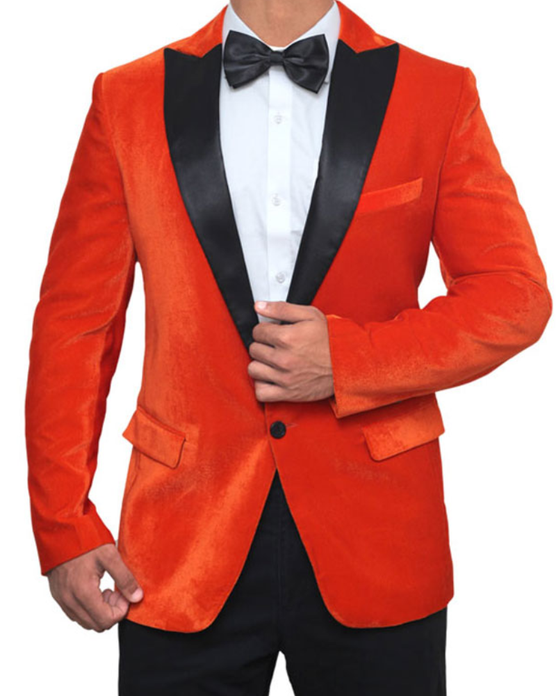 Black and Orange Blazer Tuxedo