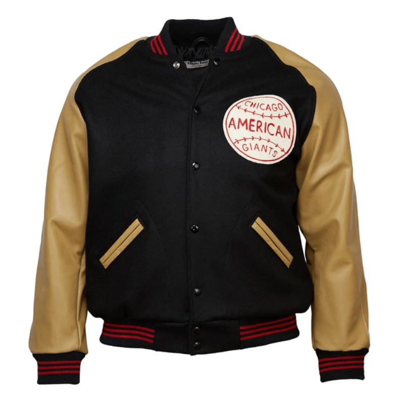 Chicago American Giants' 1936 black bomber jacket - front