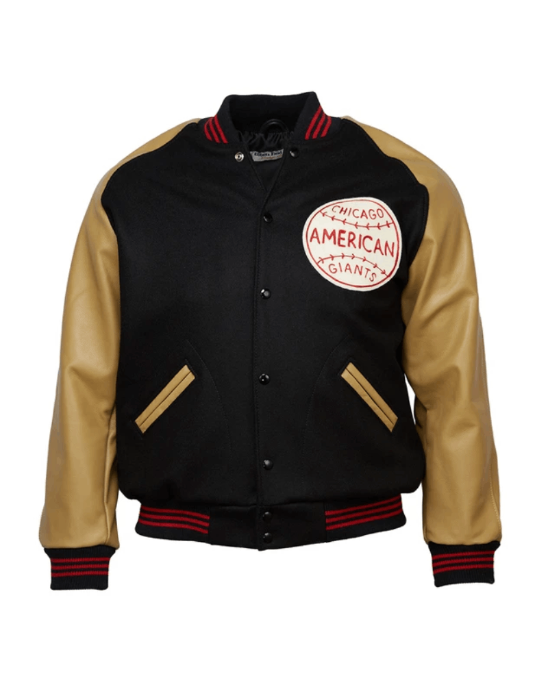 Chicago American Giants' 1936 black bomber jacket - front