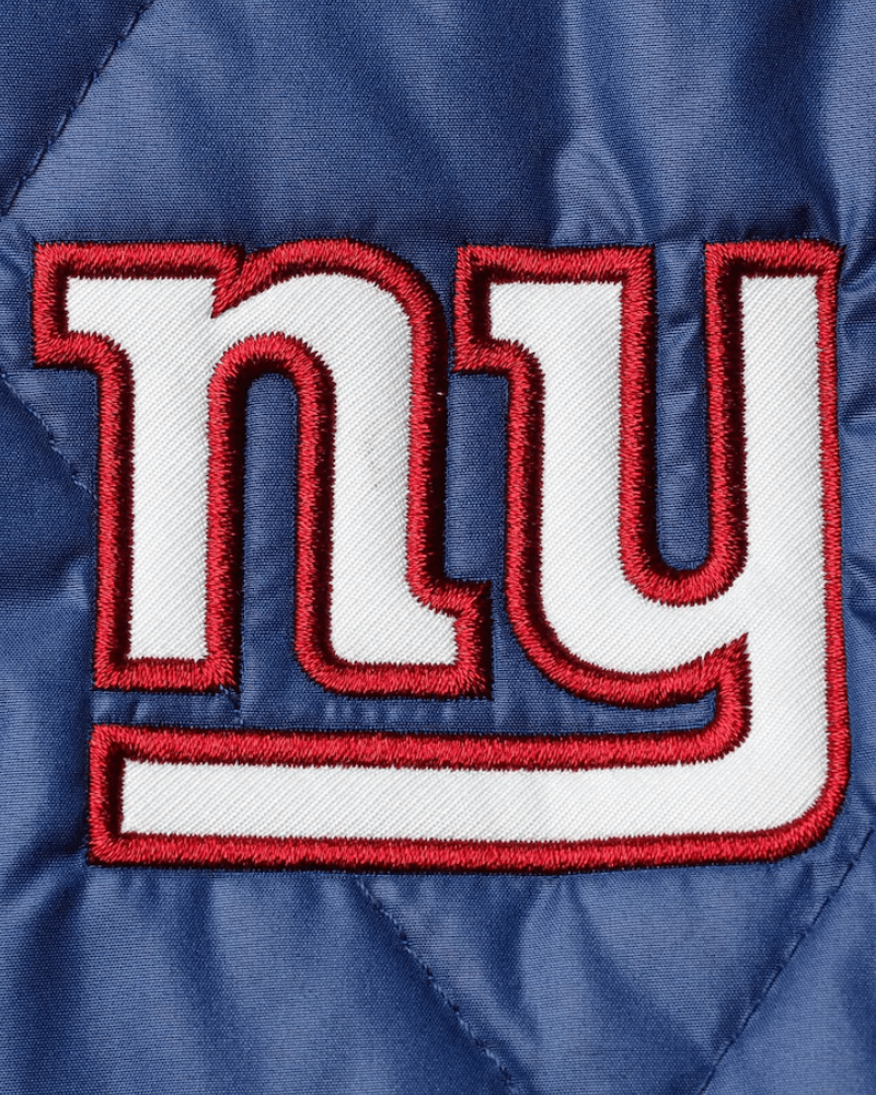 New York Giants MSX by Michael Strahan Women's Charlotte Puffer Quilted Jacket