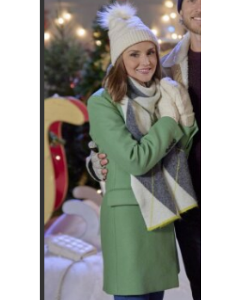Merry Rozelle Tis the Season To Be Merry Rachael Leigh Cook Green Coat