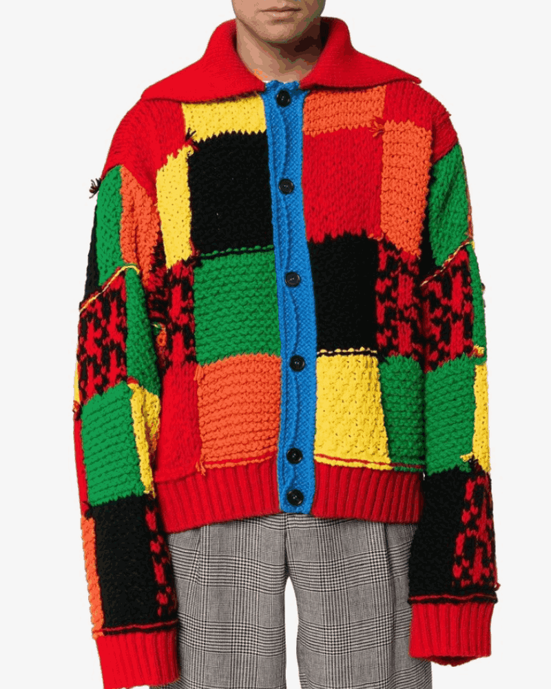 English Singer-Songwriter Harry Styles Colorful Sweater