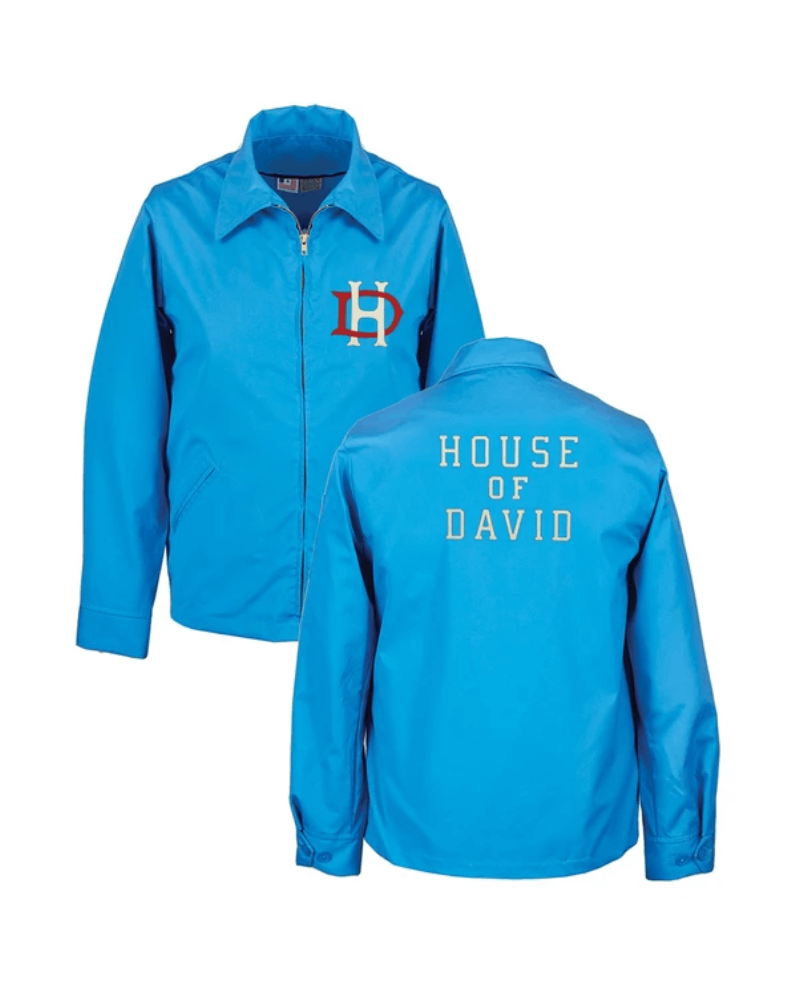 House of David Grounds Crew jacket in cyan
