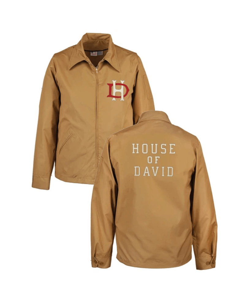 House of David Grounds Crew jacket in tan color
