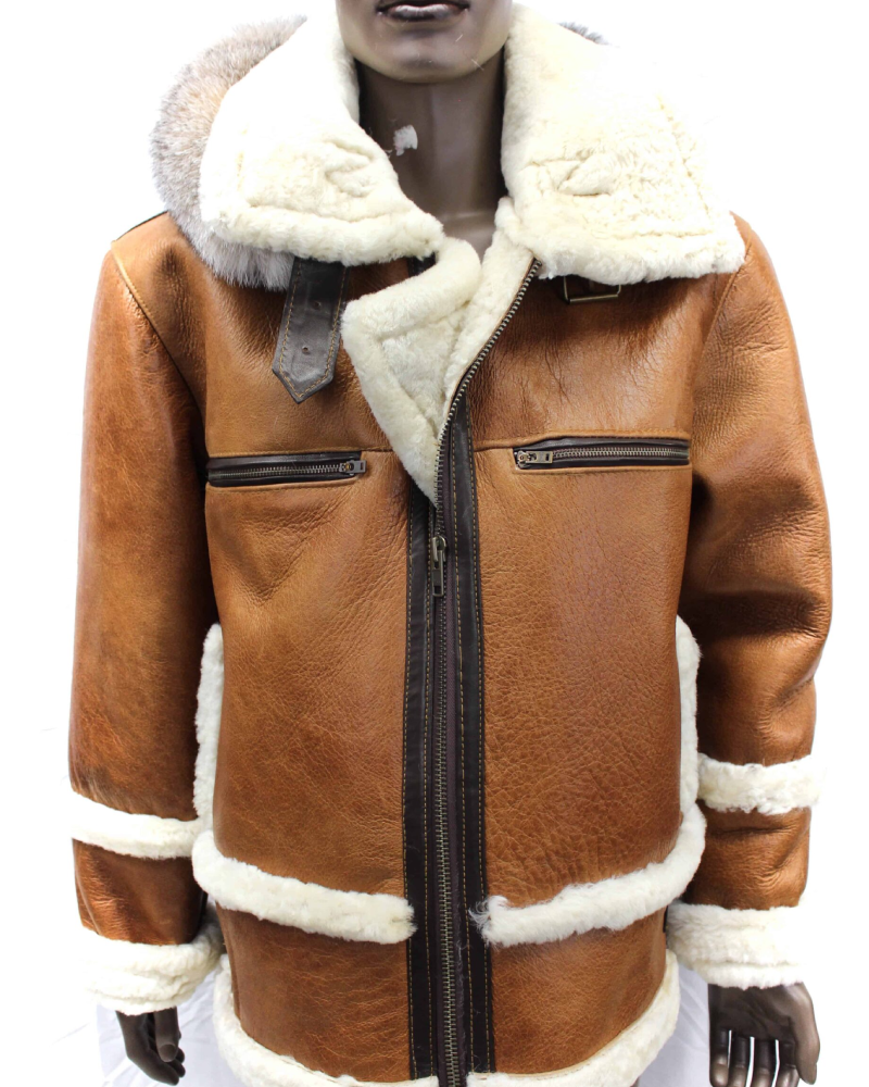 New B3 Style With Shearling and Fox Hood