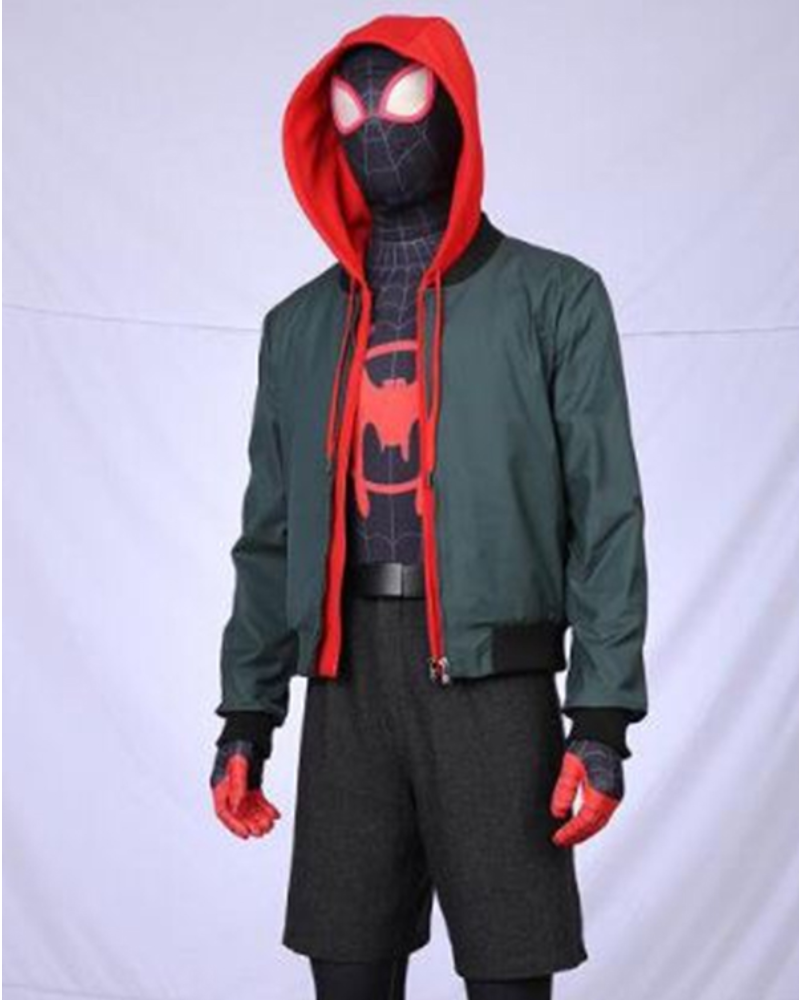 Spider Man Miles Morales Hoodie Jacket