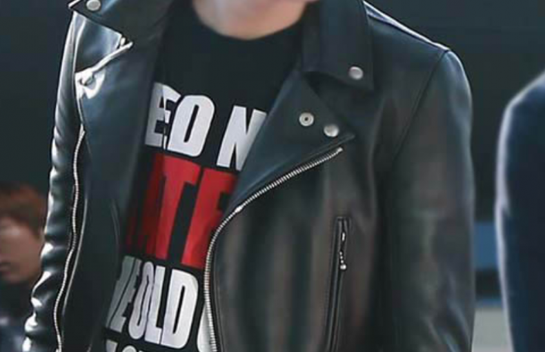 Korean Rapper Suga Black BTS Leather Motorcycle Jacket