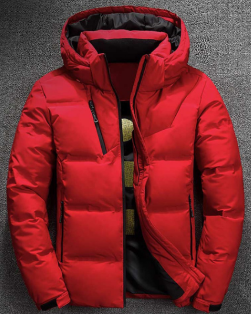 Men's Quality Thermal Thick Snow Red Coat