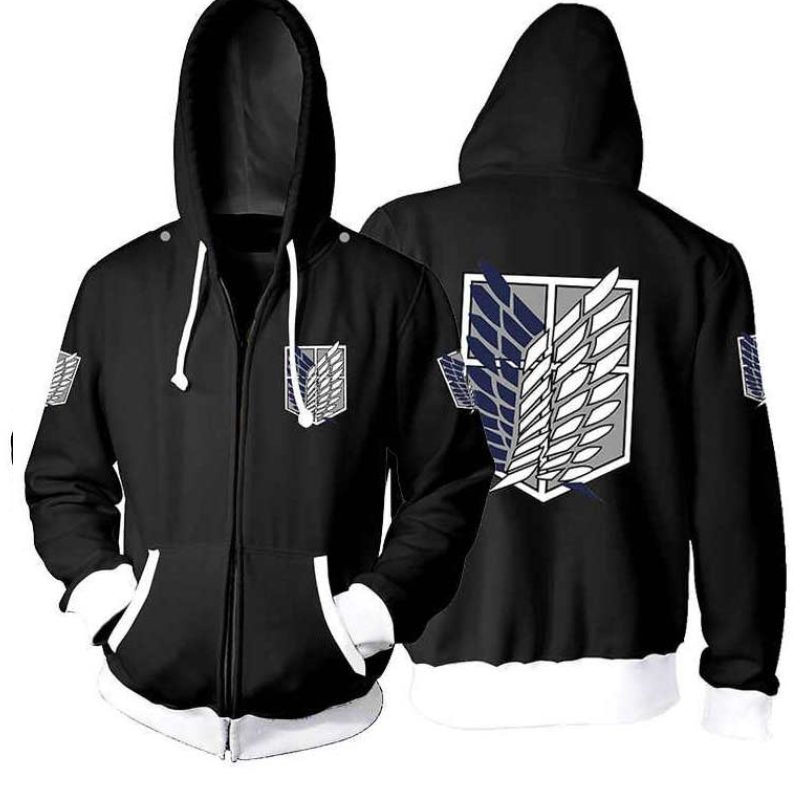 Attack On Titan Hoodie Jacket For Unisex