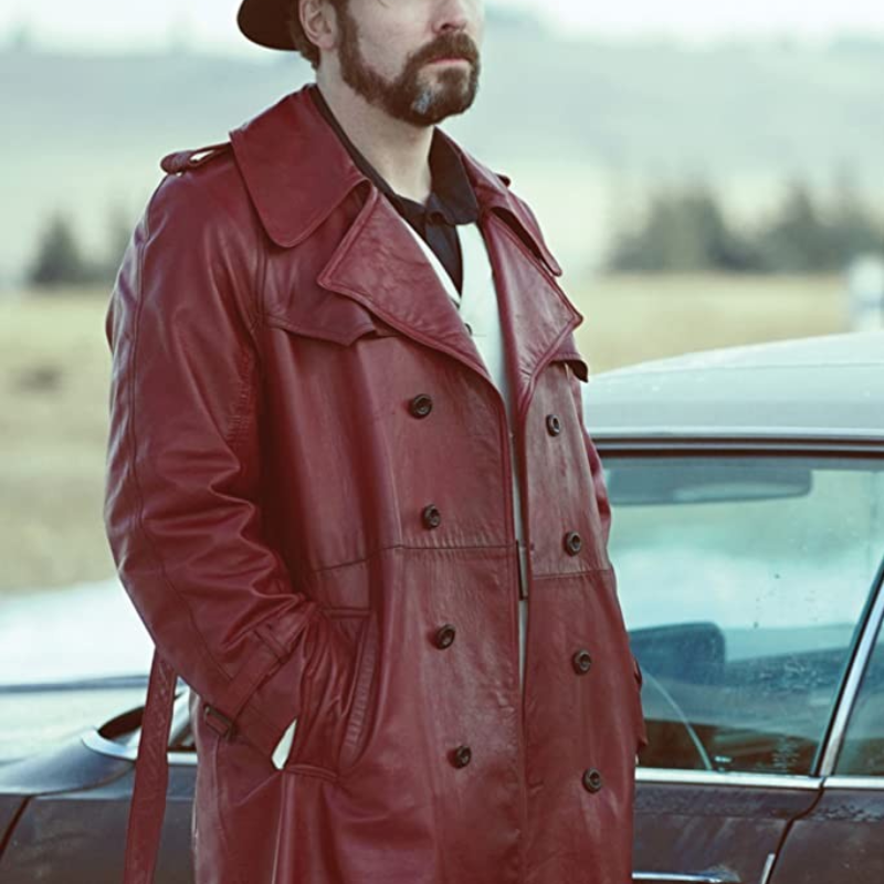 brad-mann-fargo-gale-kitchen-maroon-trench-coat