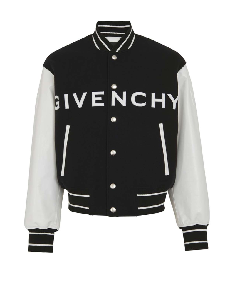 Givenchy Logo Varsity Black and White Jacket