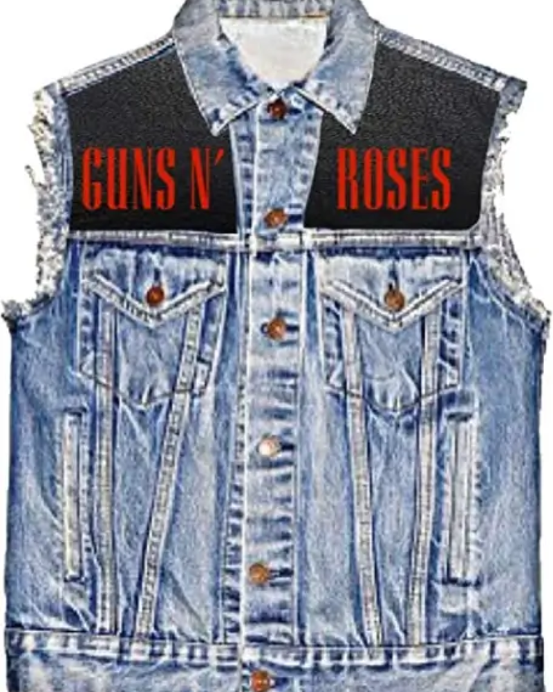 Guns N Roses Blue Jeans Vest