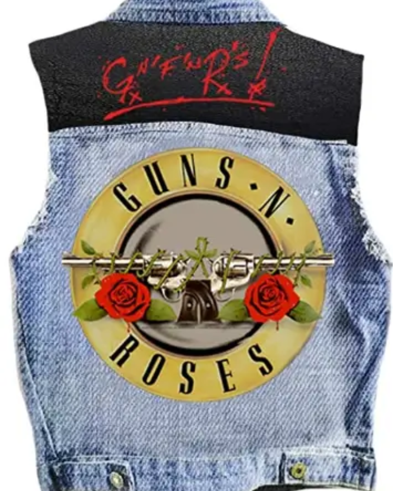 Guns N Roses Blue Jeans Vest