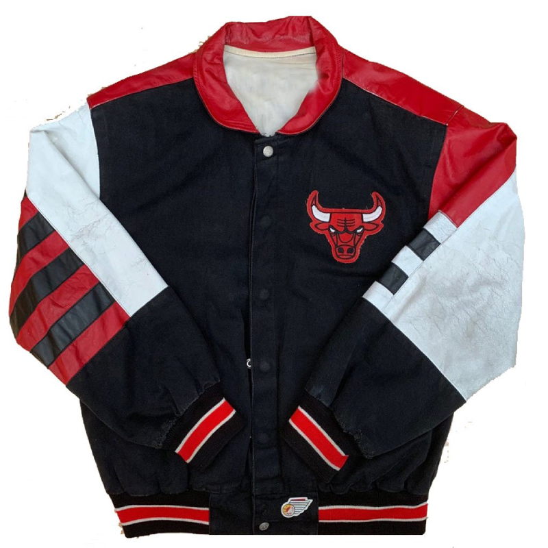 Chicago Bulls 90’s Varsity Leather Jacket
