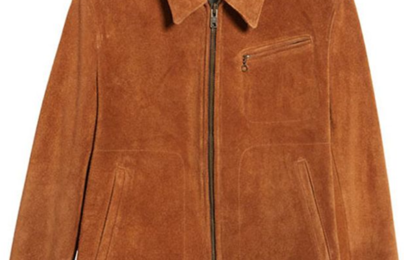 Mens Scott Suede Leather Jacket