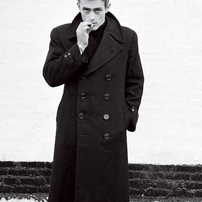Jim Stark Rebel Without a Cause Black Long Coat