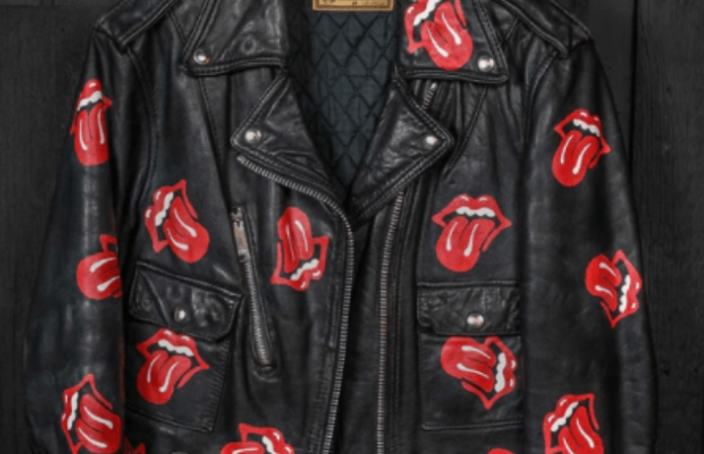 Rolling Stones Tongue Leather Jacket