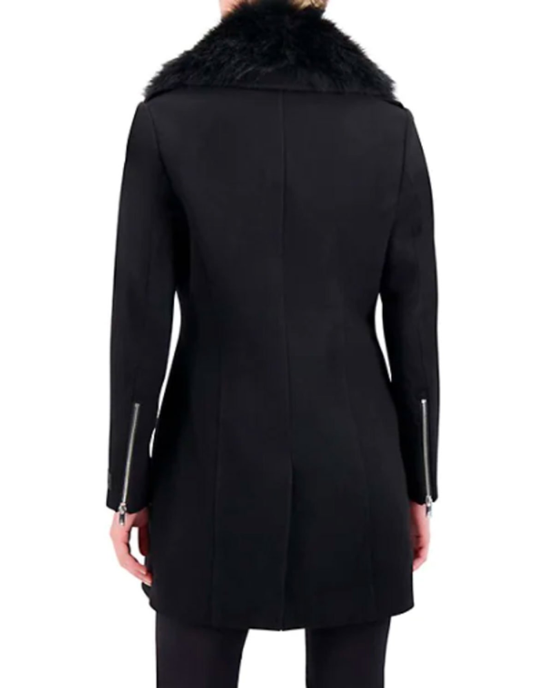 Fur on sale trim peacoat