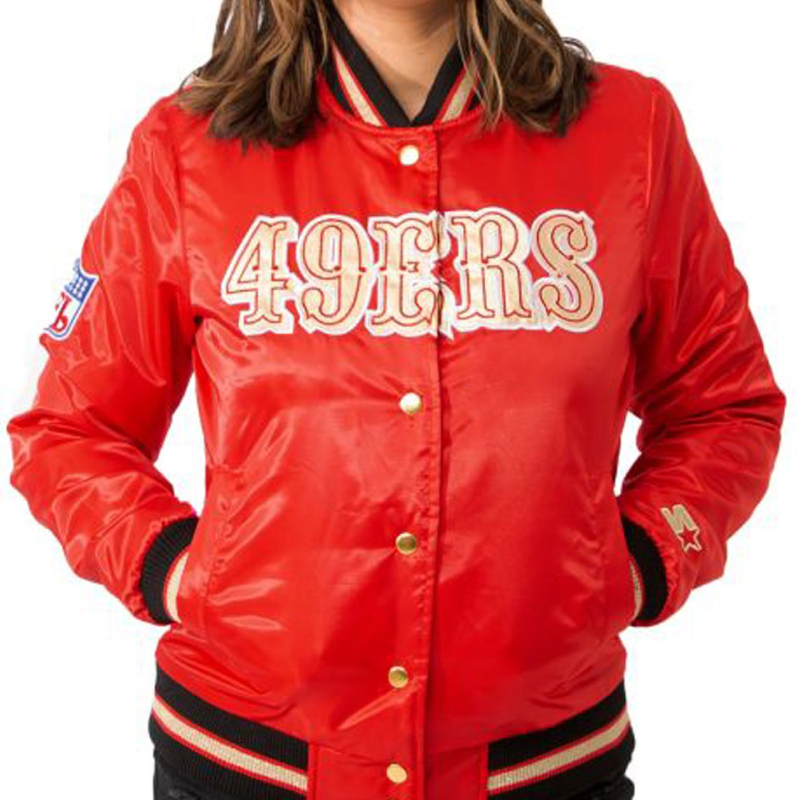 Women’s Starter San Francisco 49ers Satin Jacket