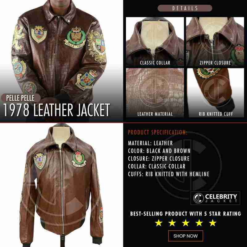 Pelle Pelle Brown 1978 Leather Jacket