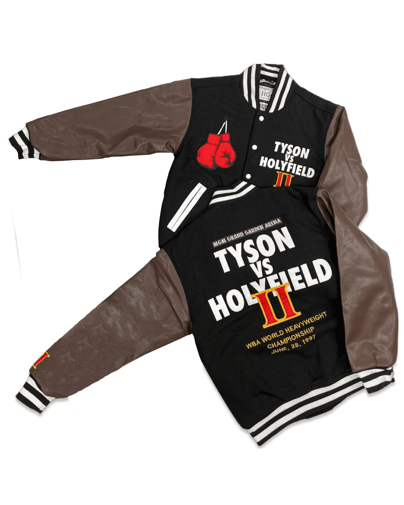 Headgear “Tyson Vs Holyfield” Varsity Blue Jacket