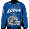 Detroit Lions Blue Football Varsity Jacket