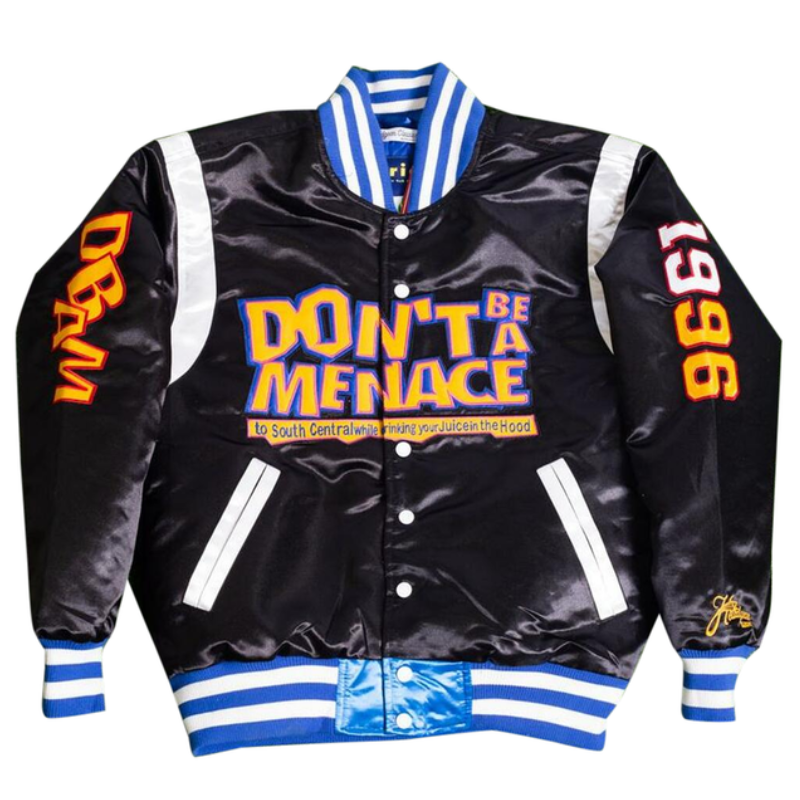 Dont Be A Menace Black Satin Jacket