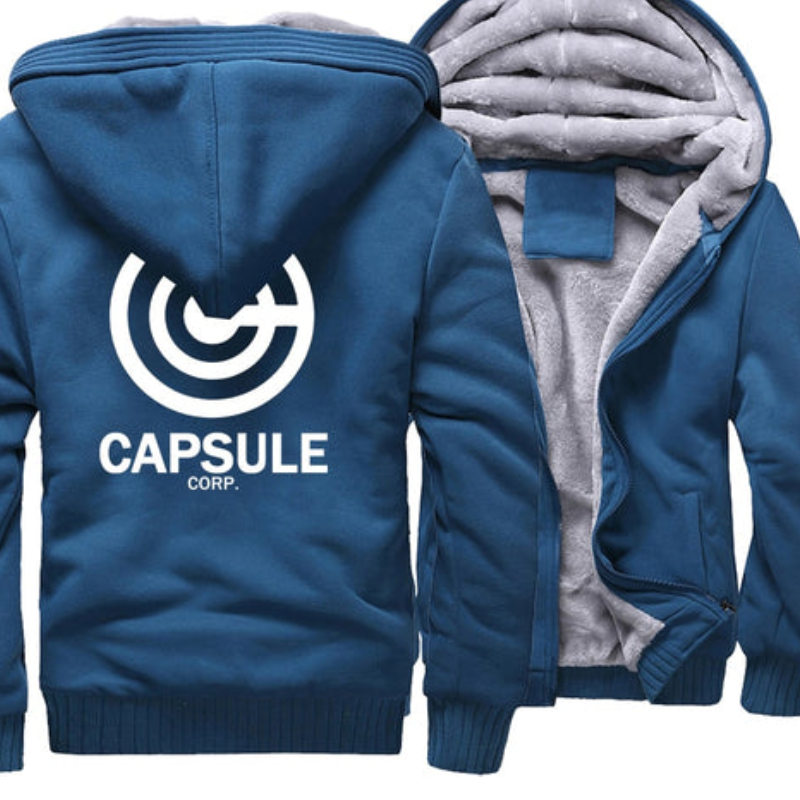 Dragon Ball Capsule Corp Grey Thick Jacket