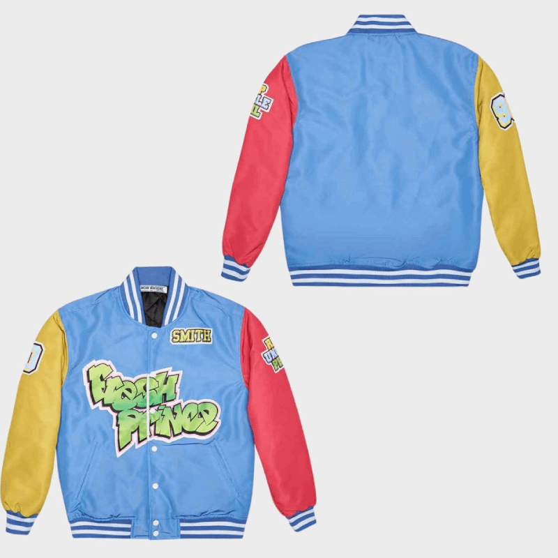 Fresh Prince of Bel Air Academy #14 Tri-Color Varsity Jacket