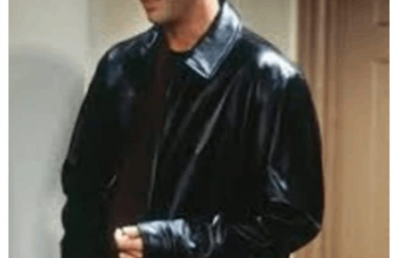 Friends Ross Geller Black Leather Jacket