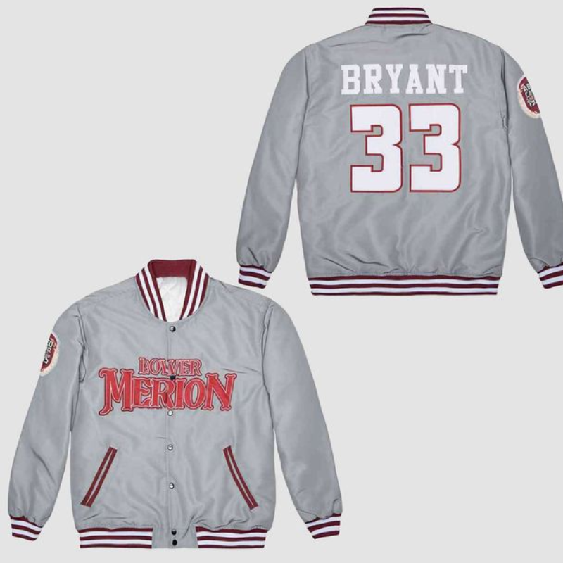 Kobe Bryant #33 Lower Merion Gray Varsity Jersey