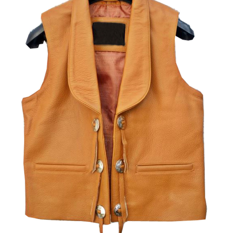 Lorne Greene Bonanza Leather Vest