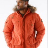Pelle Pelle Fur Hood Snorkel Orange Jacket