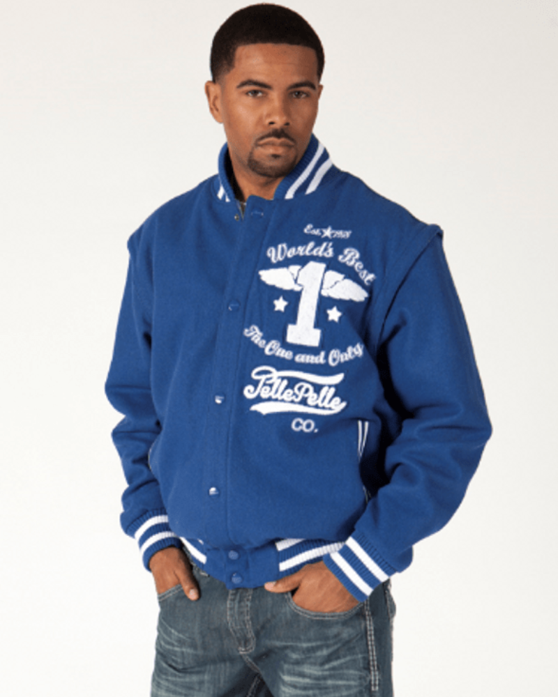 Pelle Pelle The One And Only Blue Varsity Jacket