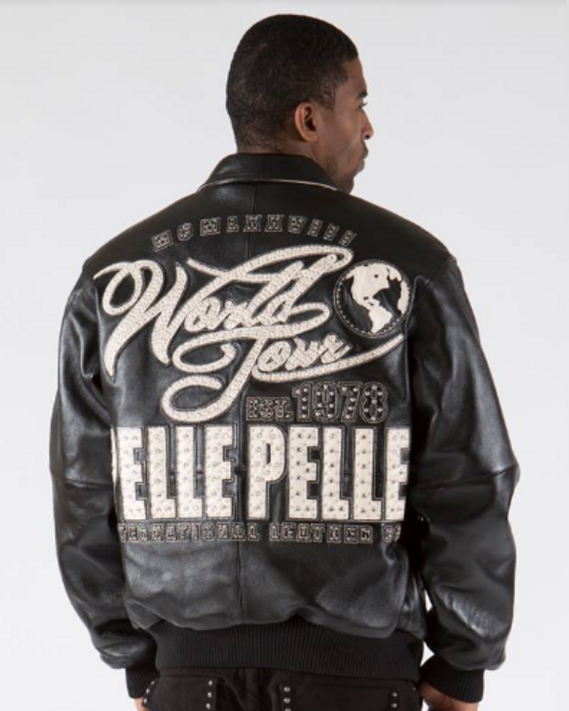 Pelle Pelle World Tour Blackivory Plush Leather Jacket