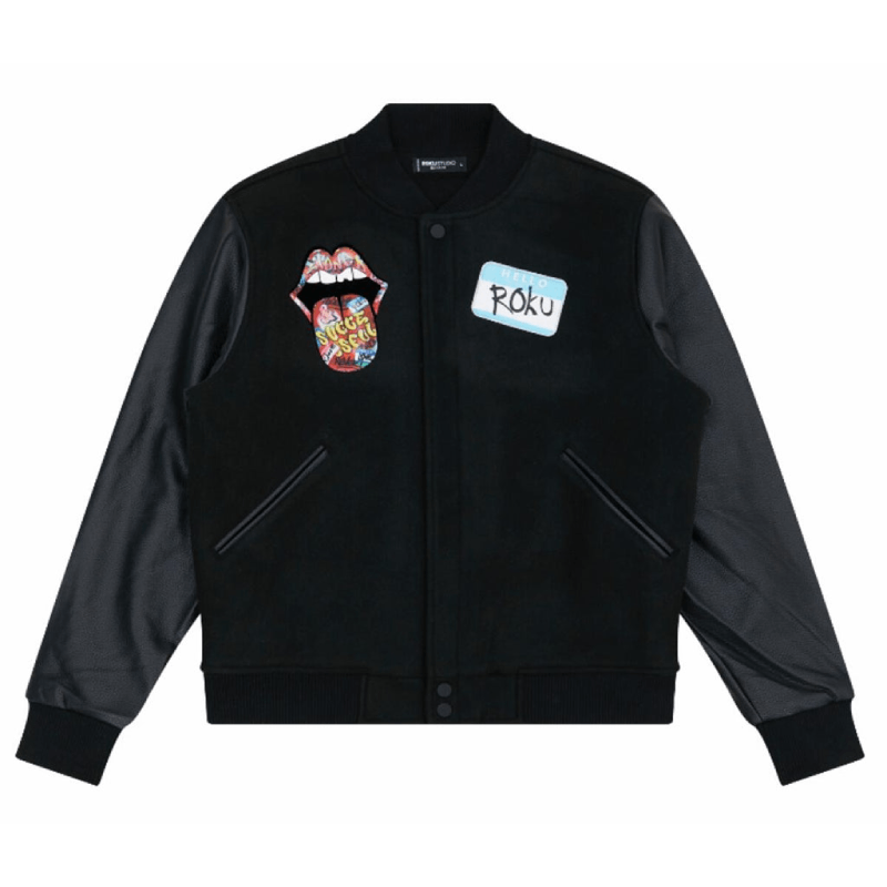 ROKU STUDIOS JET BLACK STONED & SUCCESSFUL JACKET