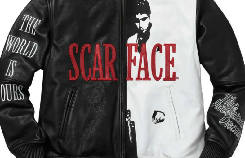 Scarface Tony Montana Bomber Leather Jacket
