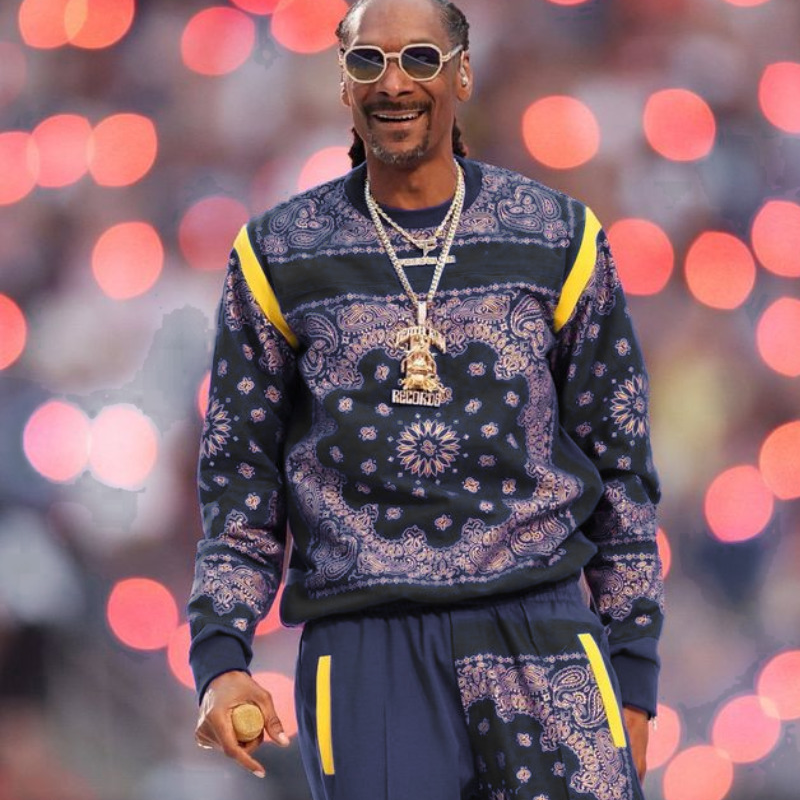 Snoop Dogg Black Bandana Tracksuit