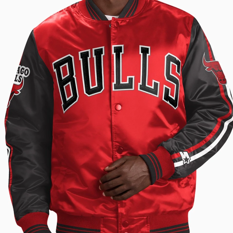 Chicago Bulls NBA Varsity Satin Jacket